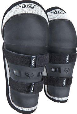 Fox Peewee Titan Kids Knee/Shin Guard Black/Silver - Thumbnail 2