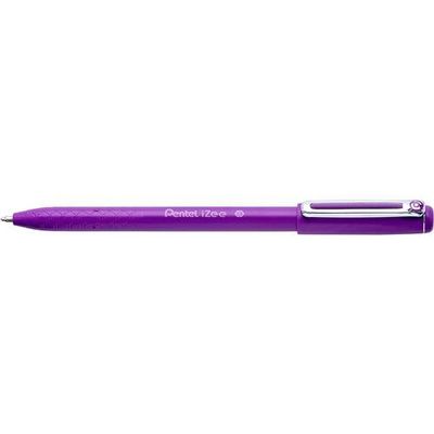 Pentel IZEE Ballpoint Pen Cap-Style 1.0mm Tip 0.5mm Line Violet (Pack