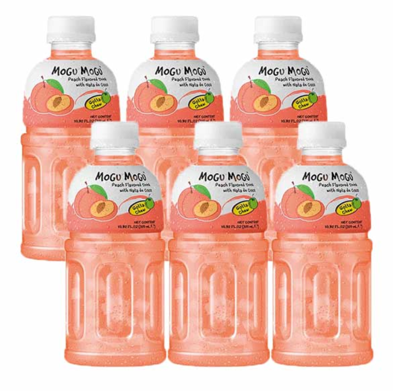 Mogu Mogu Peach Drink Multipack, 24 x 320 ml - Image 1