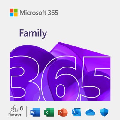 Microsoft Office 365 Family. 1 year
