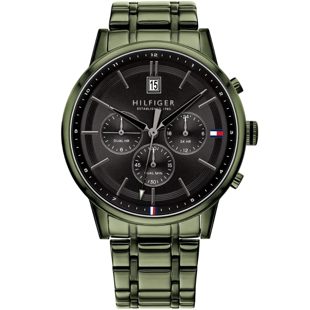 Tommy Hilfiger 1791634 Black Dial Chronograph Men's Watch - Image 1