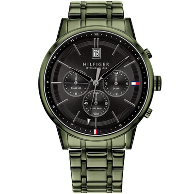 Tommy Hilfiger 1791634 Black Dial Chronograph Men's Watch