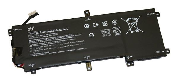 BTI 52Wh 3 cell VS03XL compatible battery for HP - COMPAQ PAVILION X360 CONVERTIBLE 13-U018TU PAVILION X360 CONVERTIBLE 13-U017TU
