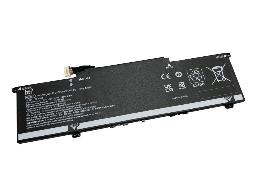 BTI 51Wh 3 cell HSTNN-OB1O compatible battery for HP - COMPAQ PAVILION PLUS 14-EH0800TU PAVILION PLUS 14-EH0036TU PAVILION 15-EH0011LA - Image 1