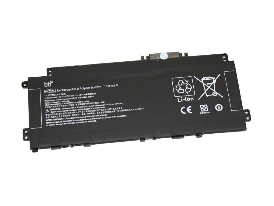 BTI 43.3 3 cell PV03043XL compatible battery for HP PAVILION X360 14-D - Image 1