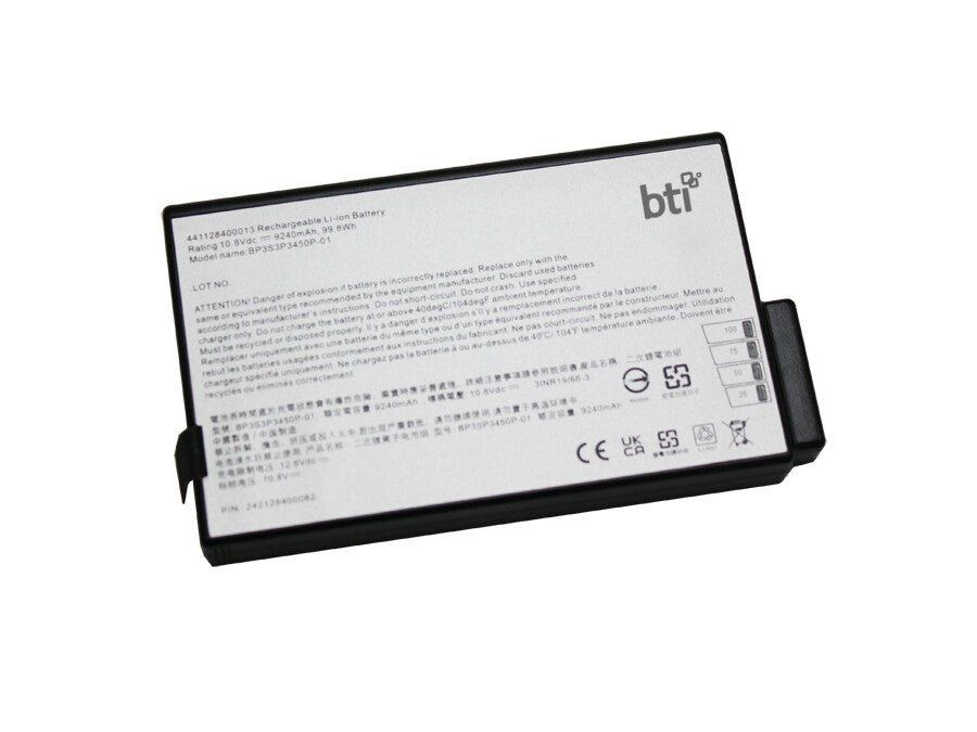 BTI 99.8 9 cell 242128400082 compatible battery for GETAC S400 B300 V2 - Image 1