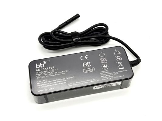 BTI 127W AC Adapter for Microsoft Pro 6 7 8 9 Surface Pro x Surface Pro 7+ Surface Go 2/3 Surface Laptop Studio with EU power cable