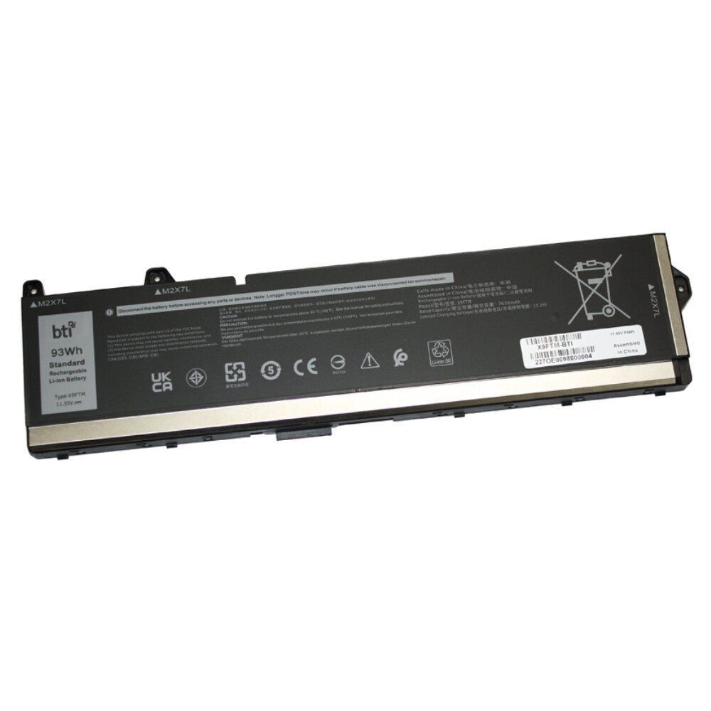 BTI 451-BCYG compatible 93Wh 6-cell battery for DELL PRECISION 7670 76 - Image 1