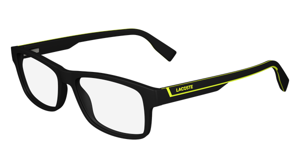 Lacoste Mężczyzna Lacoste 002 Oprawki optyczne BIO WSTĘP Czarny Kwadratowy Normalna Normalna
