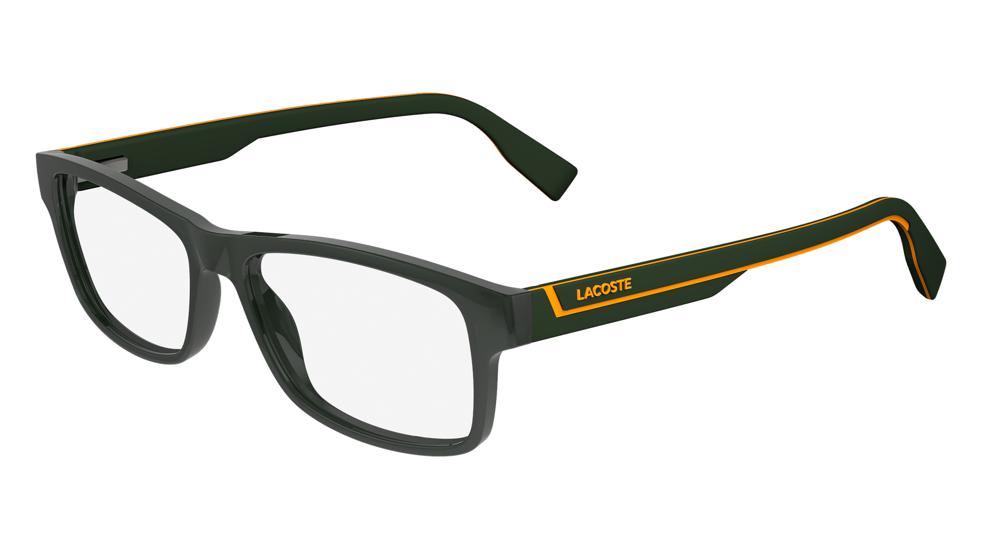 Lacoste Mężczyzna Lacoste 301 Oprawki optyczne BIO WSTĘP Zielony Kwadratowy Normalna Normalna - Image 1