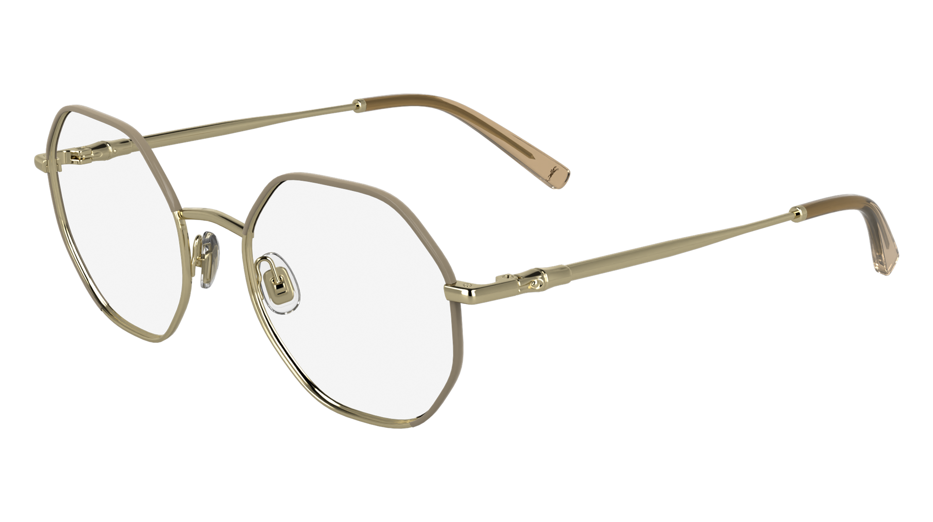 LONGCHAMP Kobieta LONGCHAMP LO2166 727 Oprawki optyczne Metal Złoty Kwadratowy Normalna - Image 1