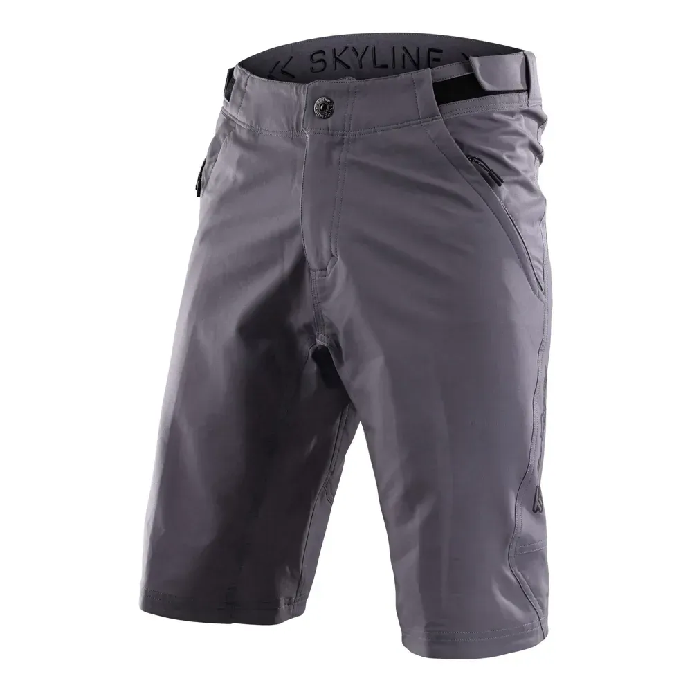 Troy Lee Designs Skyline MTB Shorts with Pad Mono Charcoal - Image 1