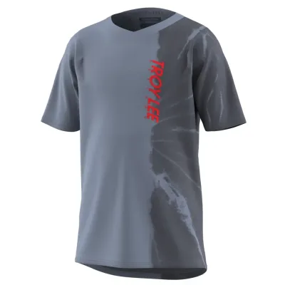 Troy Lee Designs Skyline Youth SS MTB Jersey Half Dye Cement