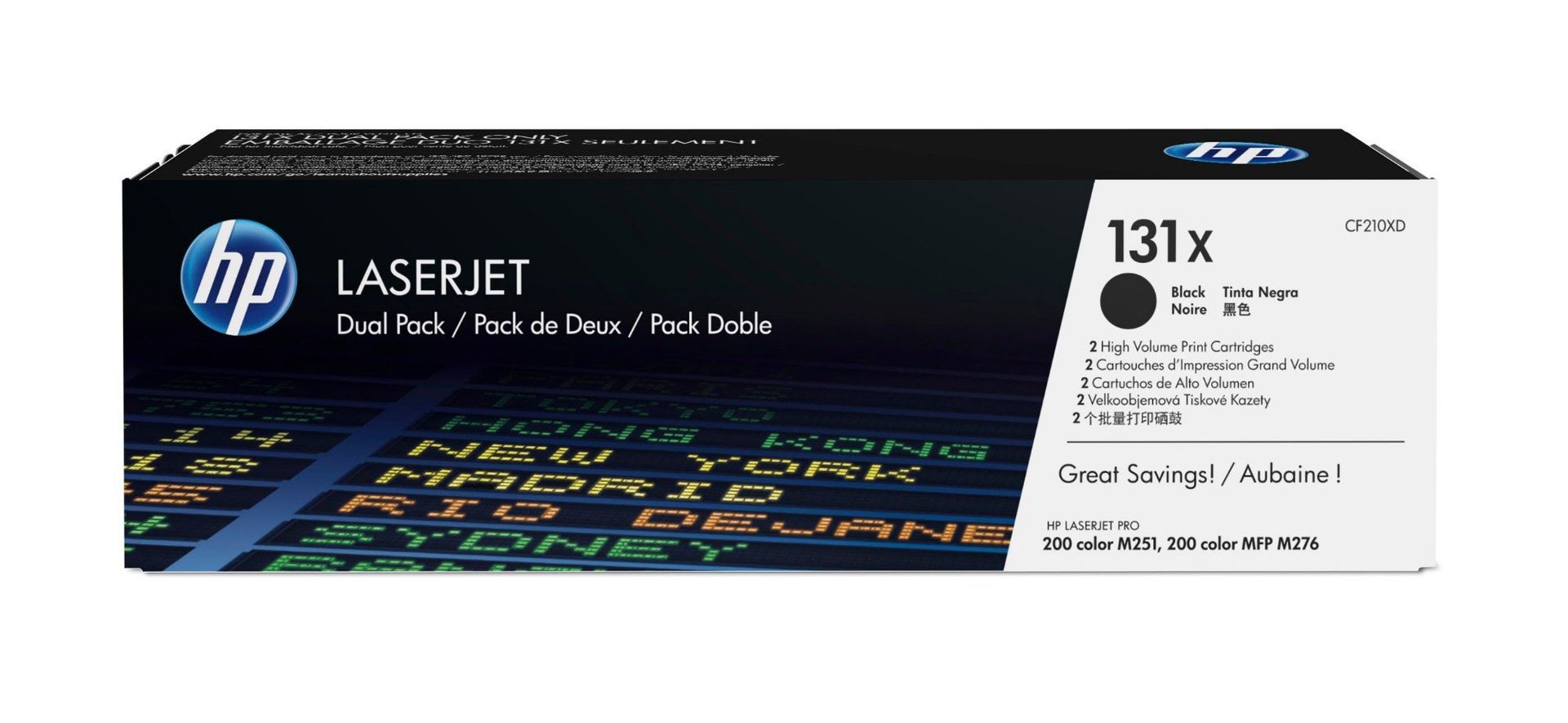 HP 131X 2-pack High Yield Black Original LaserJet Toner Cartridges - Image 1