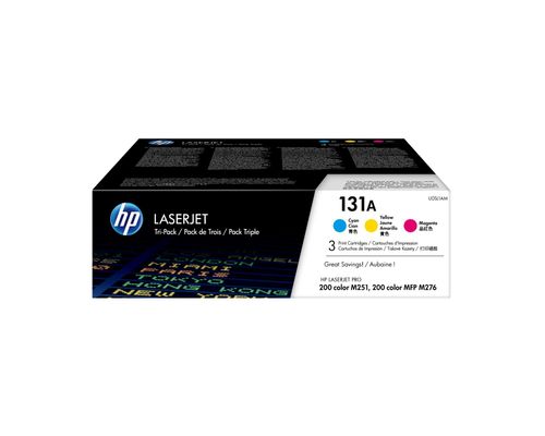 HP 131A Cyan, Magenta & Yellow Ink Cartridges - Multipack, Cyan,Yellow,Magenta
