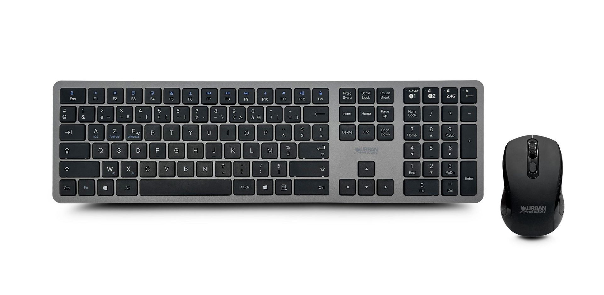 Urban Factory ONLEE: RECHARGEABLE COMBO KEYBOARD AND MOUSE - BLUETOOTH - Image 1