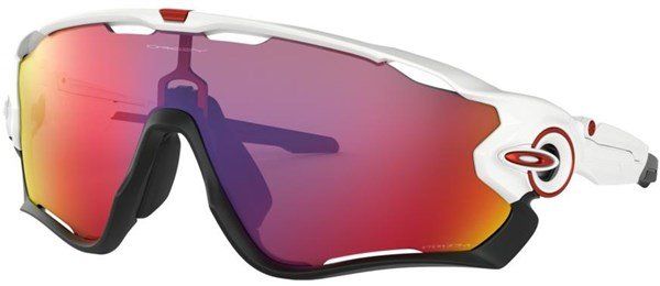 Oakley Jawbreaker Sunglasses Polished White/Prizm Road - Thumbnail 2