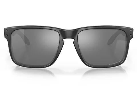 Oakley Man Oakley OO9102 HOLBROOK 9102D6 Sunglasses Injected Black Grey Squared Polarized Prizm - Thumbnail 2