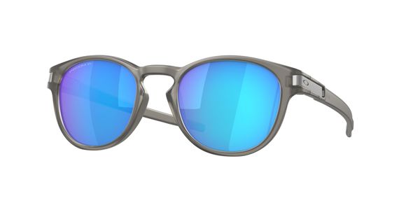Oakley Unisex Oakley OO9265 LATCH 926532 Okulary przeciwsłoneczne O_matter Szary Niebieski Okrągły Spolaryzowane Prizm