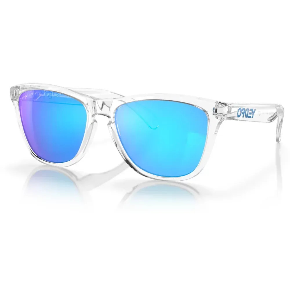 Oakley Frogskin Sunglasses Crystal Clear/Prizm Sapphire - Image 1