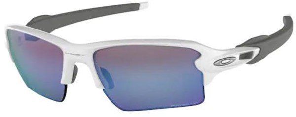 Oakley Flak 2.0 XL Sunglasses Polished White/Prizm Sapphire - Thumbnail 2