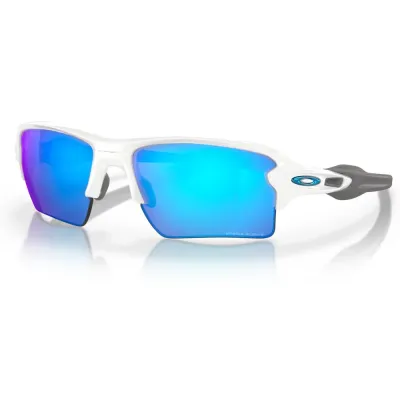 Oakley Flak 2.0 XL Sunglasses Polished White/Prizm Sapphire