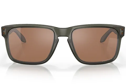 Oakley Mężczyzna Oakley OO9102 HOLBROOK 9102G6 Okulary przeciwsłoneczne O_matter Zielony Brązowy Kwadratowy Normalna Prizm