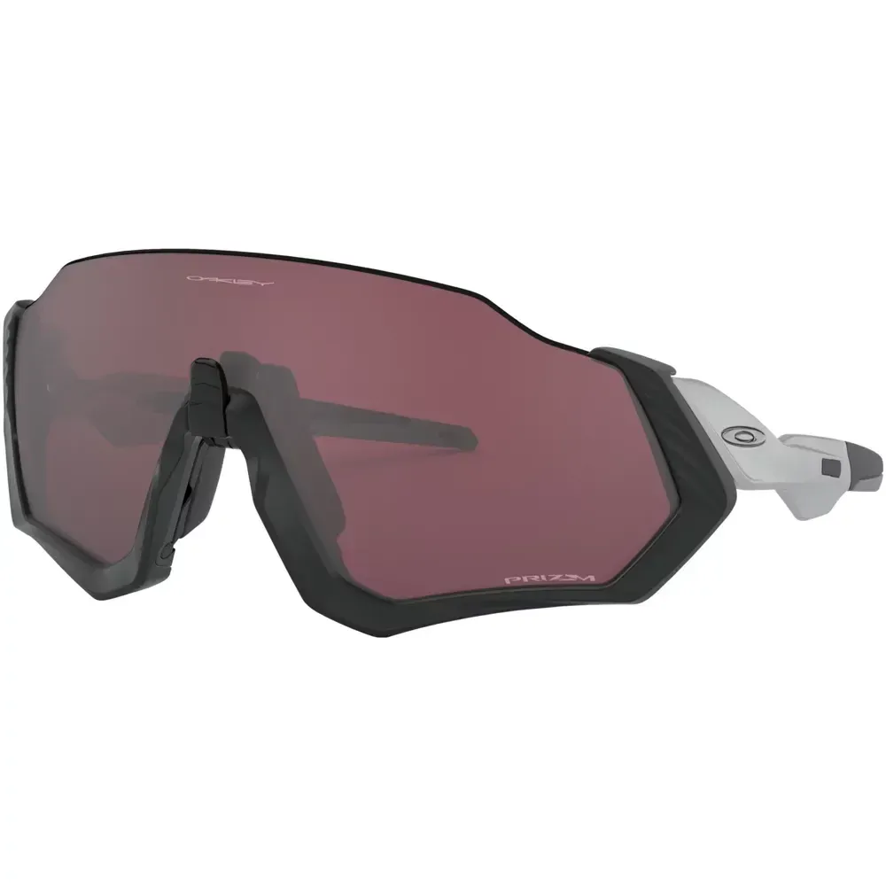 Oakley Flight Jacket Sunglasses Matte Black/Prizm Road Grey - Image 1