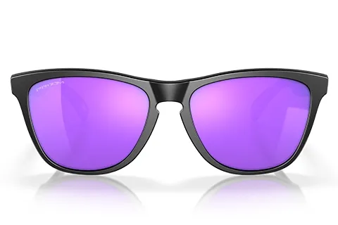 Oakley Frogskin Sunglasses Matte Black/Prizm Violet