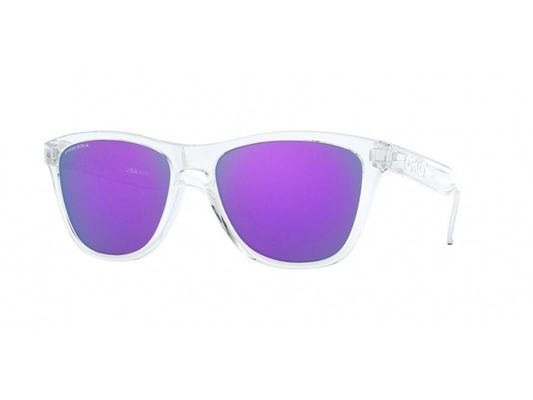 Oakley Mężczyzna Oakley OO9013 FROGSKINS 9013H7 Okulary przeciwsłoneczne O_matter Przezroczysty Fioletowy Kwadratowy Normalna Prizm