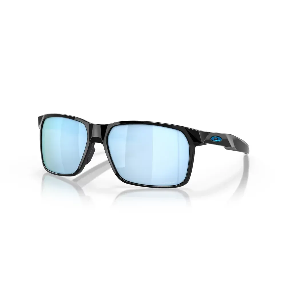 Oakley Portal X Sunglasses Polished Black/Prizm Deep Water Polarized - Image 1