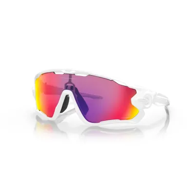 Oakley Jawbreaker Sunglasses Polished White/Prizm Road