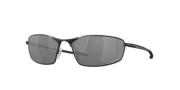 Oakley Mężczyzna Oakley OO4141 WHISKER 414101 Okulary przeciwsłoneczne Metal Czarny Szary Okrągły Normalna Prizm