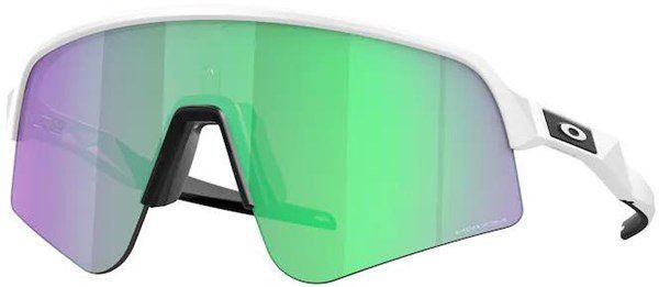 Oakley Sutro Lite Sweep Sunglasses Matte White/Prizm Road Jade - Thumbnail 2