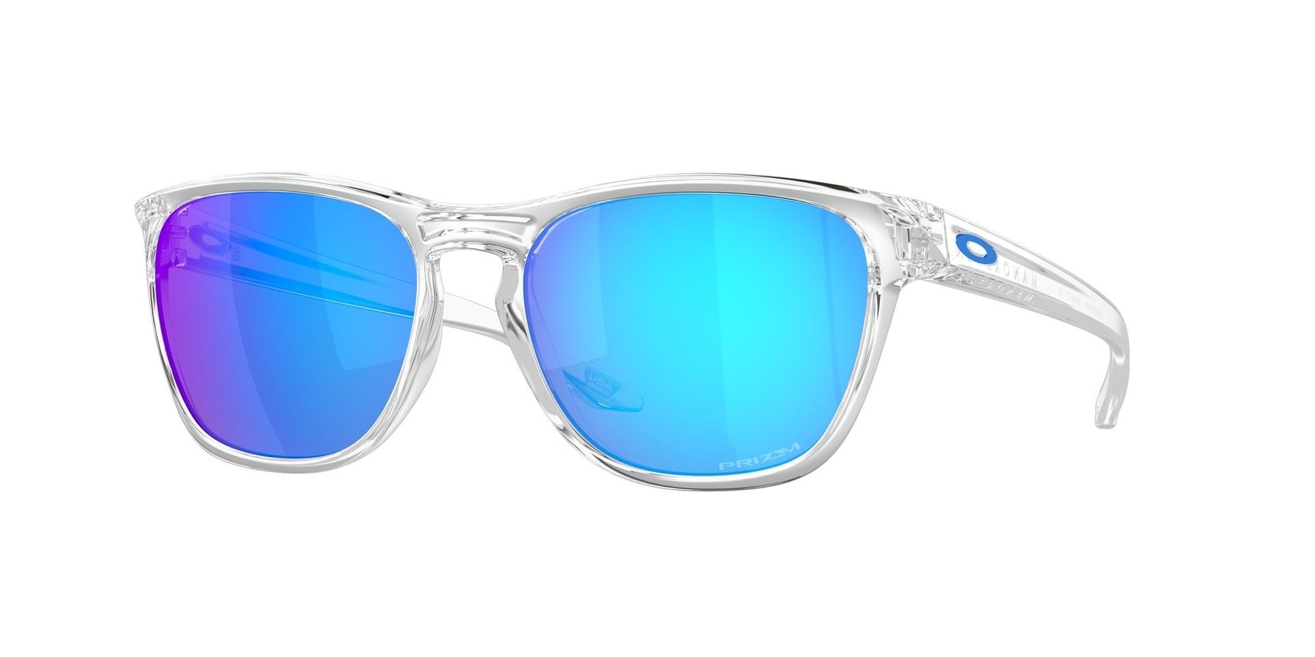Oakley Man Oakley OO9479 MANORBURN 947906 Sunglasses O_matter Transparent Blue Squared Normal Prizm - Image 1