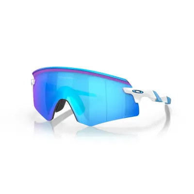 Oakley Encoder Sunglasses Polished White/Prizm Sapphire