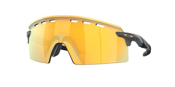 Oakley Mężczyzna Oakley OO9235 ENCODER STRIKE VENTED 923506 Okulary przeciwsłoneczne O_matter Szary Złoty Maska Normalna Prizm