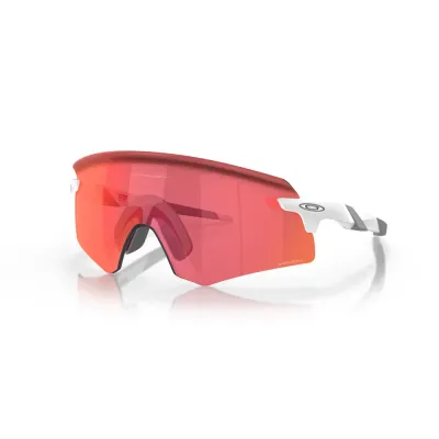 Oakley Encoder Sunglasses Matte White/Prizm Trail Torch