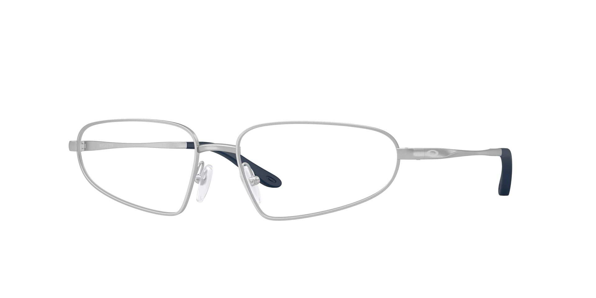 Oakley Unisex Oakley OX3116 NEOASTRA 311604 Optical frames Metal Silver Transparent Squared Normal - Image 1