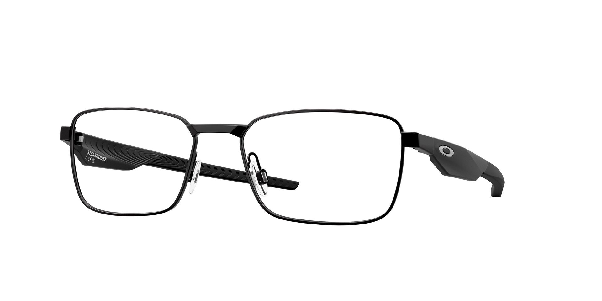 Oakley Unisex Oakley OX3140 STEAKHOUSE 314001 Oprawki optyczne Metal Czarny Przezroczysty Kwadratowy Normalna - Image 1