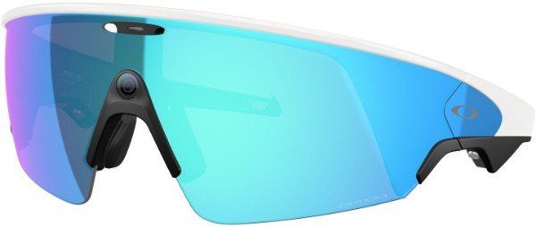 Oakley Meta OW8001 Vanguard 800106 Unisex Smart Glasses O_matter White Grey Geometric Mirrored Prizm