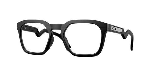 Oakley Unisex Oakley OX8208 HSTN SQ RX 820801 Oprawki optyczne O_Materia Czarny Przezroczysty Kwadratowy Normalna