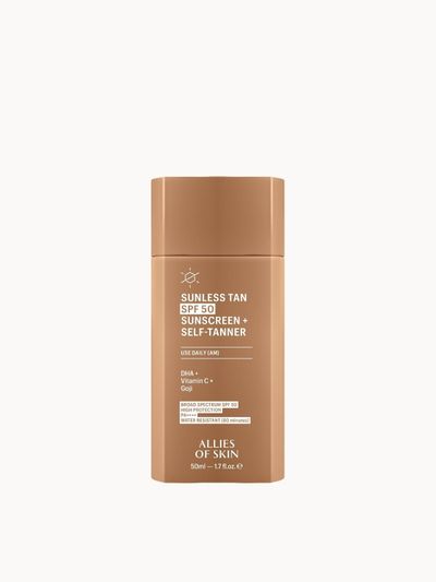 Allies of Skin Sunless Tan SPF 50 Sunscreen + Self-Tanner 50ml