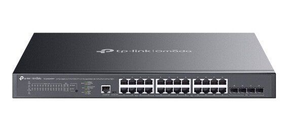 TP-Link Omada SG3428XMPP network switch Managed L2+ Gigabit Ethernet (10/100/1000) Power over Ethernet (PoE) 1U Black - Thumbnail 2