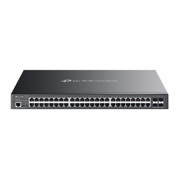 TP-Link Omada SG3452XMPP network switch Managed L2+ Gigabit Ethernet (10/100/1000) Power over Ethernet (PoE) 1U Black - Image 1