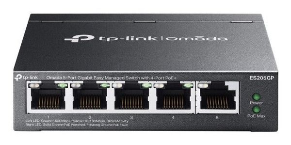 TP-Link Omada 5-Port Gigabit Easy Managed Switch with 4-Port PoE+ - Thumbnail 2