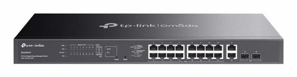 TP-Link Omada ES220GMP network switch Managed L2 Gigabit Ethernet (10/100/1000) Power over Ethernet (PoE) Black - Thumbnail 2