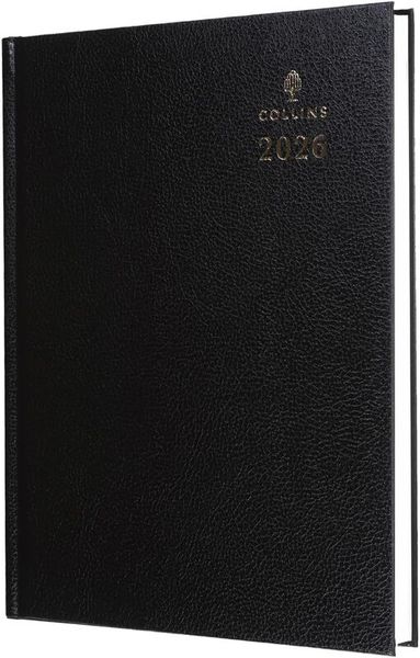 Collins 44 Desk Diary A4 Day to Page 2026 Black 44.99-26 - 822172 - Thumbnail 2