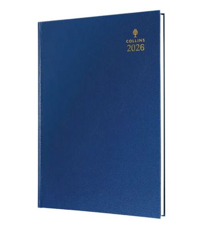 Collins 44 Desk Diary A4 Day to Page 2026 Blue 44.60-26 - 822173 - Thumbnail 2
