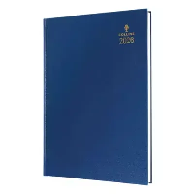 Collins 44 Desk Diary A4 Day to Page 2026 Blue 44.60-26 - 822173